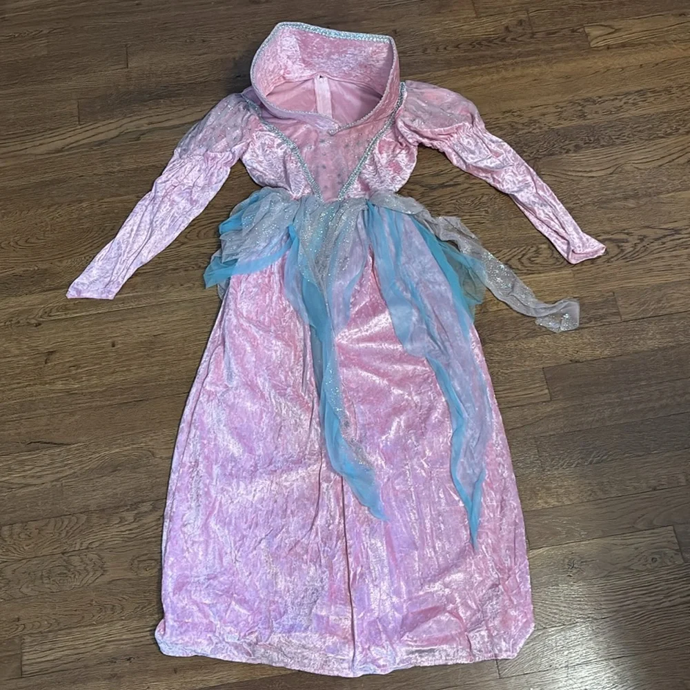 Pink Fairy Princess Dress Costume, Girls Size Large (12-14), Great Condition!